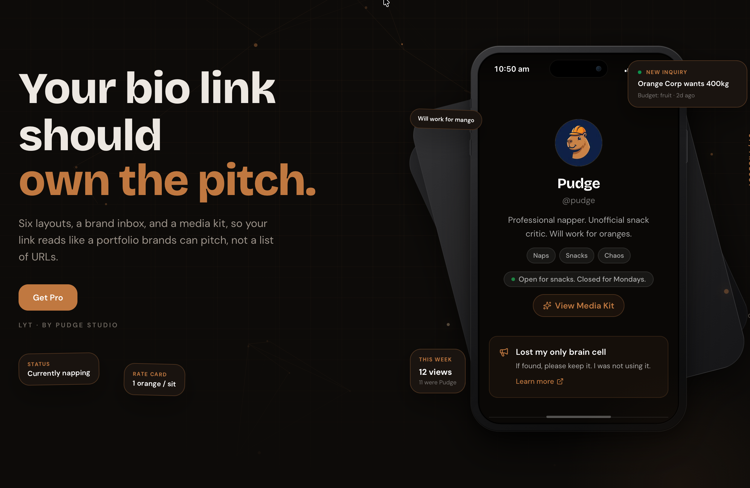 Lyt creator profile product banner